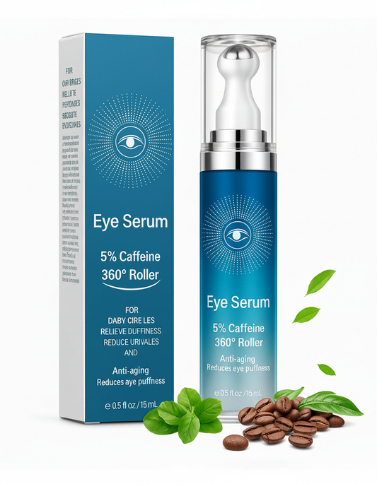 Caffeine De-Puff Eye Roller — Anti-Dark Circle & Wrinkle Serum
